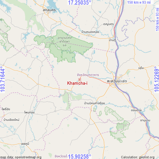 Khamcha-i on map
