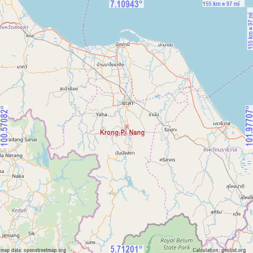 Krong Pi Nang on map