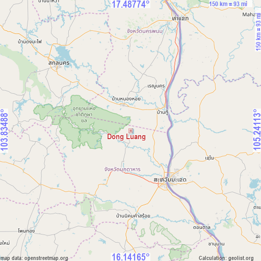 Dong Luang on map