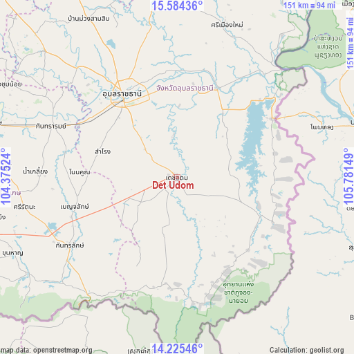 Det Udom on map