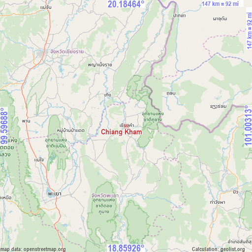 Chiang Kham on map