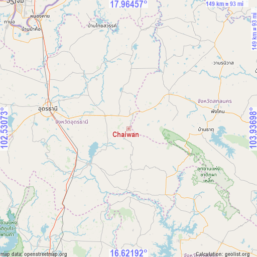 Chaiwan on map