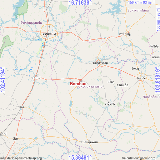 Borabue on map