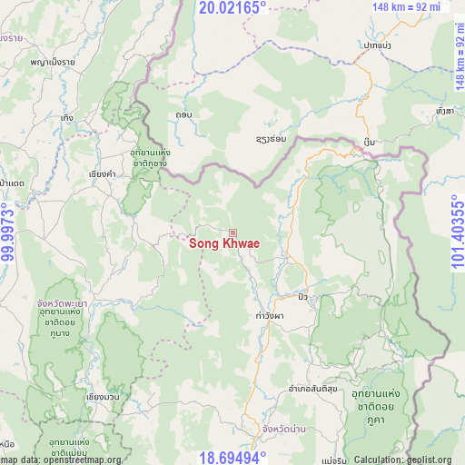 Song Khwae on map