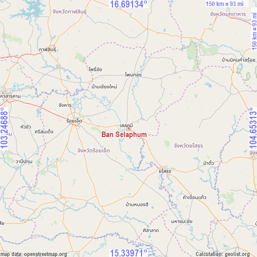 Ban Selaphum on map