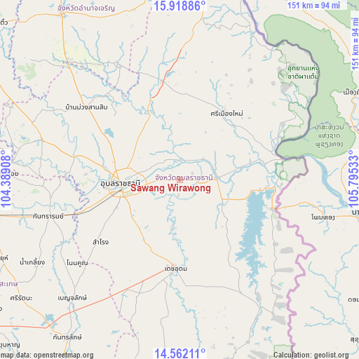 Sawang Wirawong on map