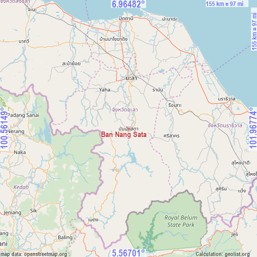 Ban Nang Sata on map