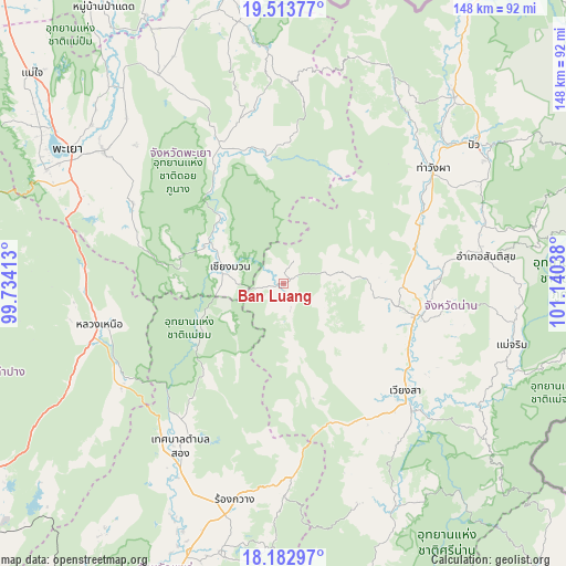 Ban Luang on map