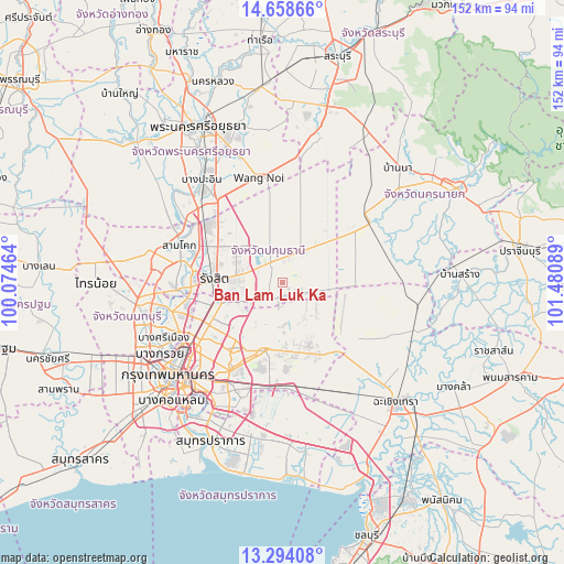 Ban Lam Luk Ka on map