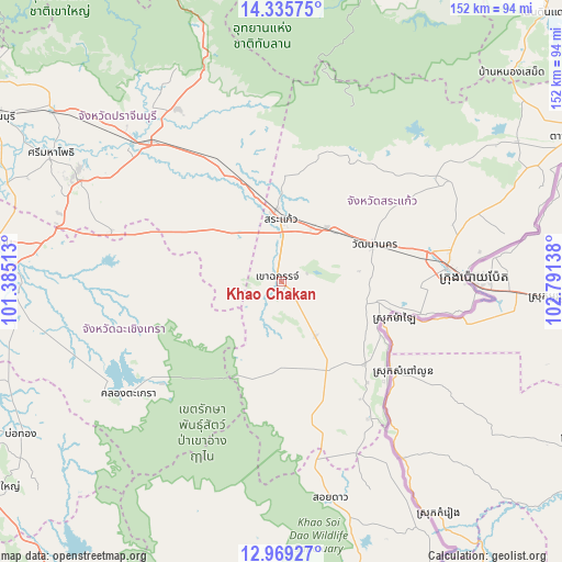 Khao Chakan on map