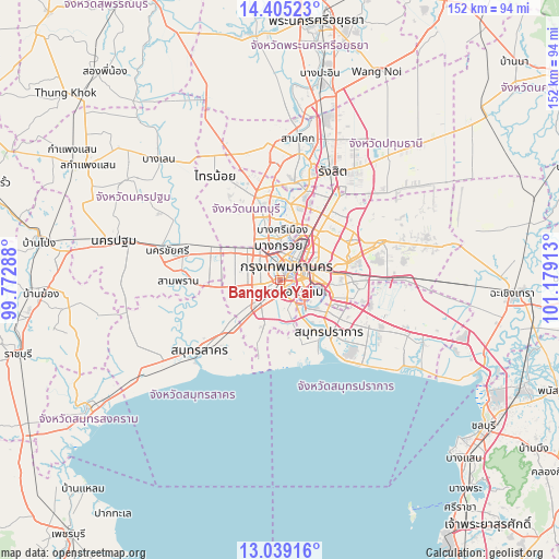 Bangkok Yai on map