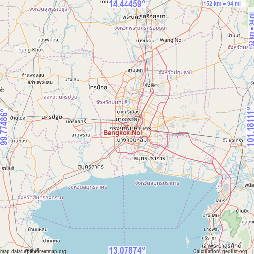 Bangkok Noi on map