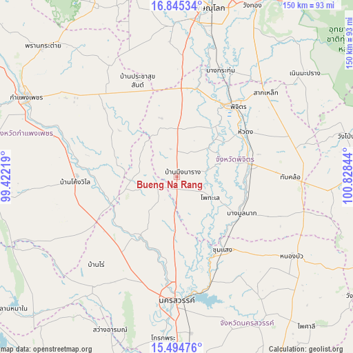 Bueng Na Rang on map