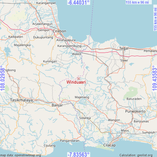 Winduasri on map