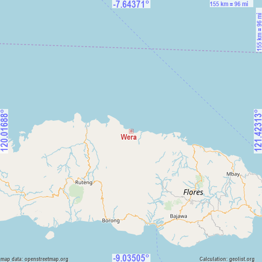 Wera on map