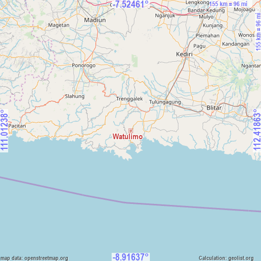 Watulimo on map