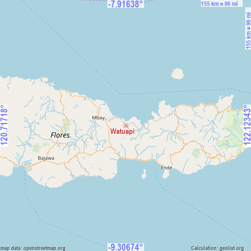 Watuapi on map