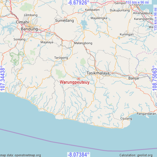 Warungpeuteuy on map
