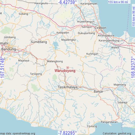 Warudoyong on map