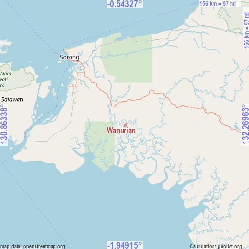 Wanurian on map