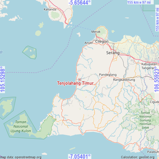 Tenjolahang Timur on map