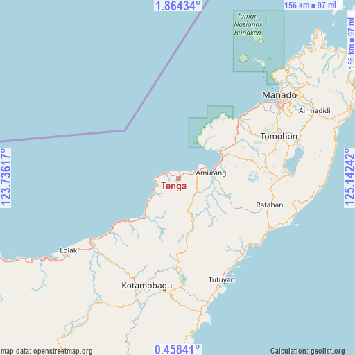 Tenga on map