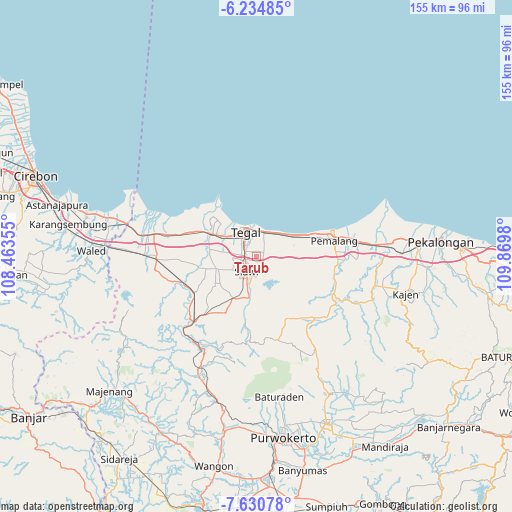 Tarub on map