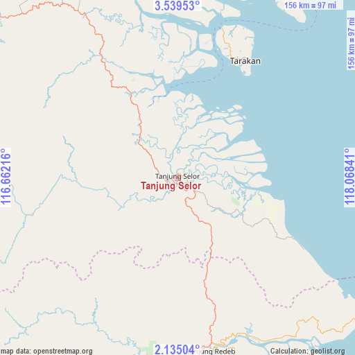 Tanjung Selor on map
