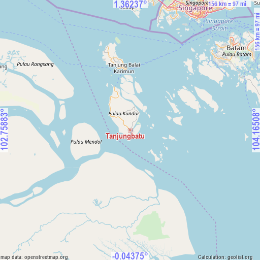 Tanjungbatu on map
