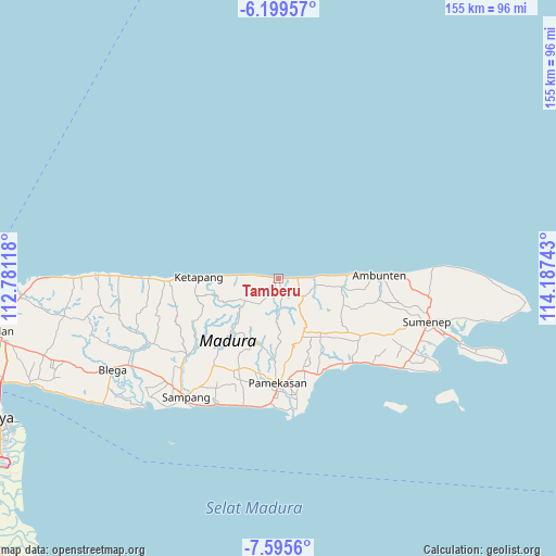 Tamberu on map