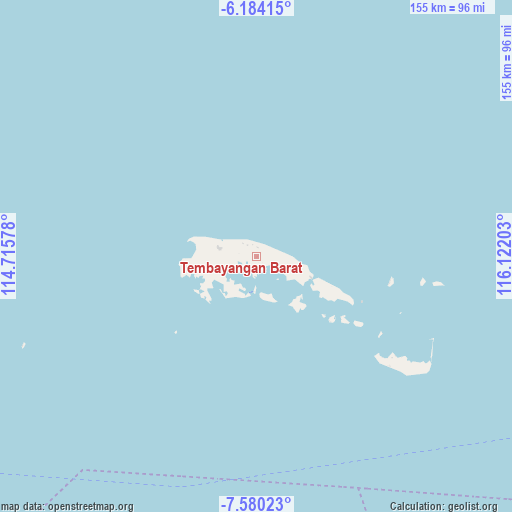 Tembayangan Barat on map