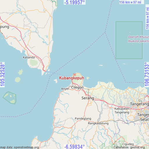 Kubangkepuh on map