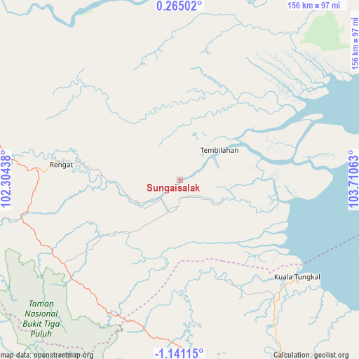 Sungaisalak on map