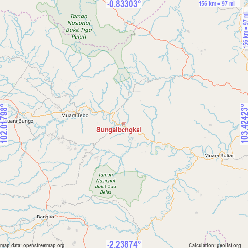 Sungaibengkal on map