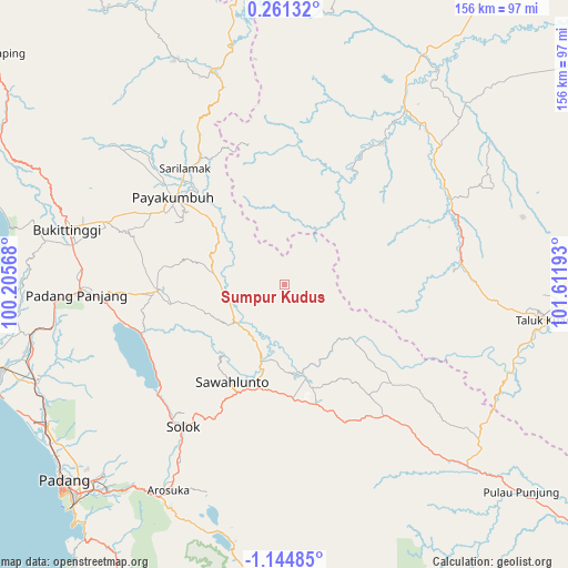 Sumpur Kudus on map