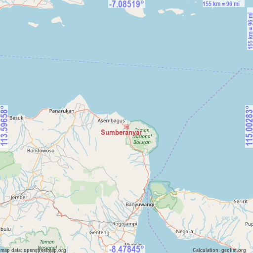 Sumberanyar on map