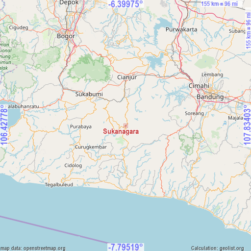 Sukanagara on map