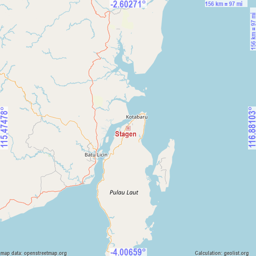 Stagen on map