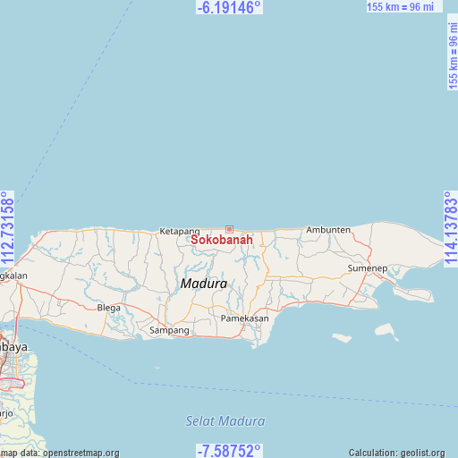 Sokobanah on map