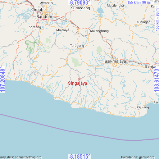 Singajaya on map