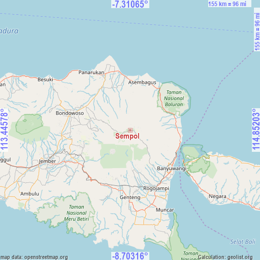 Sempol on map