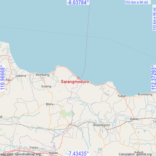 Sarangmeduro on map