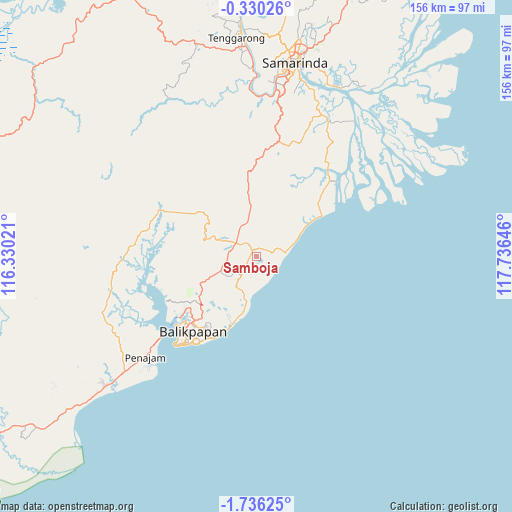 Samboja on map