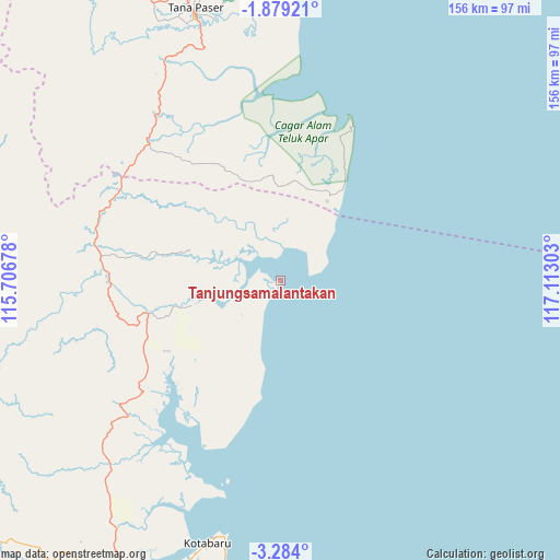 Tanjungsamalantakan on map