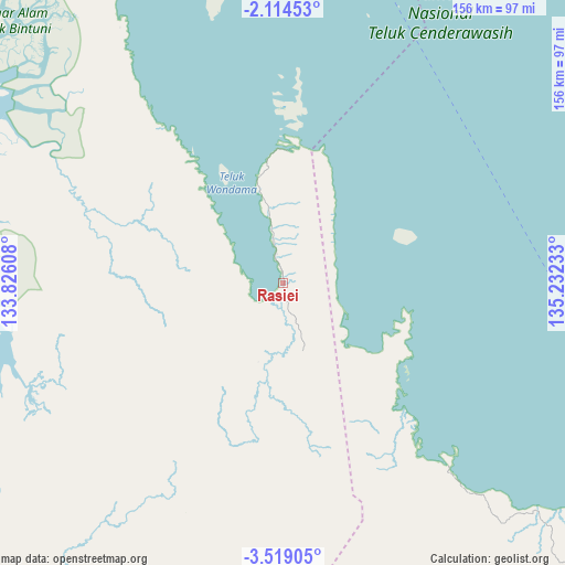 Rasiei on map