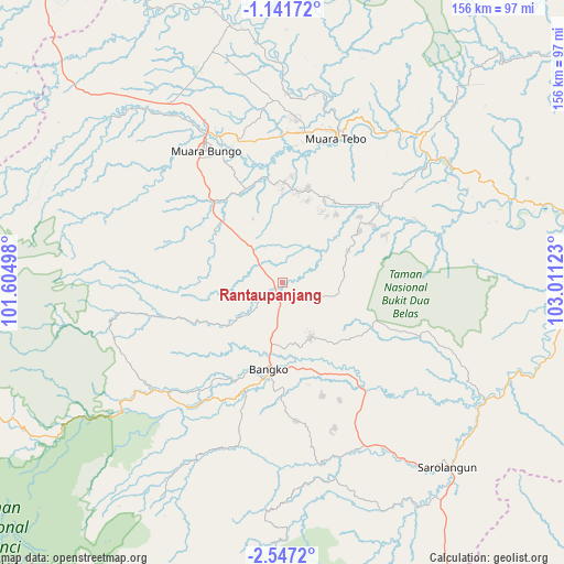 Rantaupanjang on map