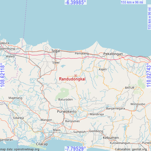 Randudongkal on map