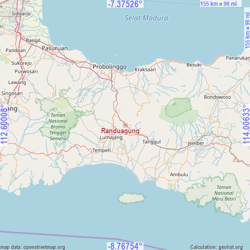 Randuagung on map