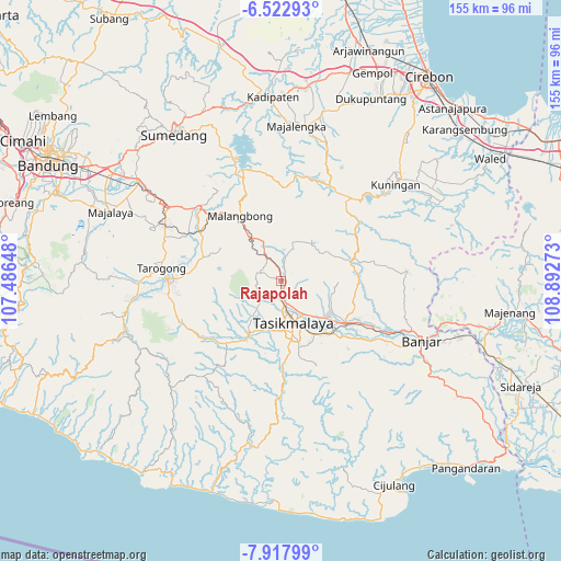 Rajapolah on map