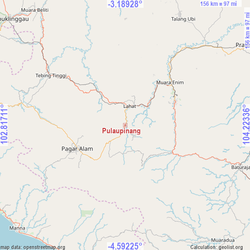 Pulaupinang on map